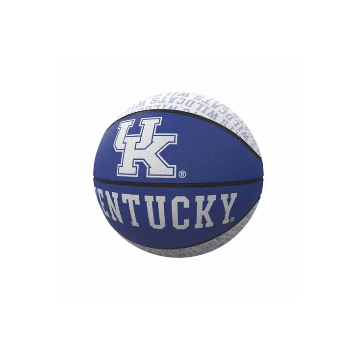 Mini-ballon de basket en caoutchouc avec logo des Kentucky Wildcats