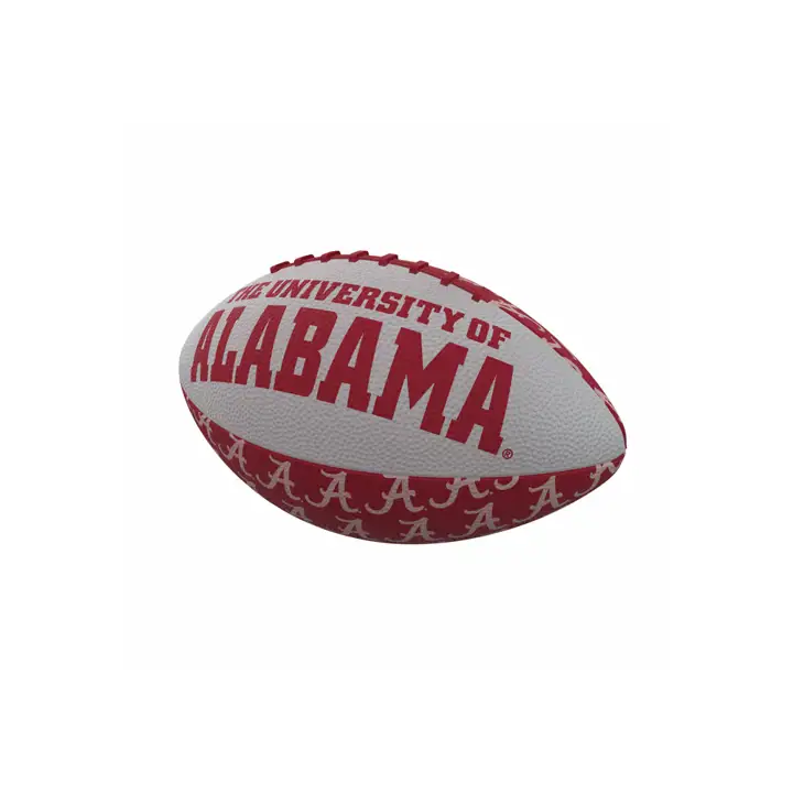 Ballon de football en caoutchouc Alabama Crimson Tide mini-taille à motifs répétés Ast