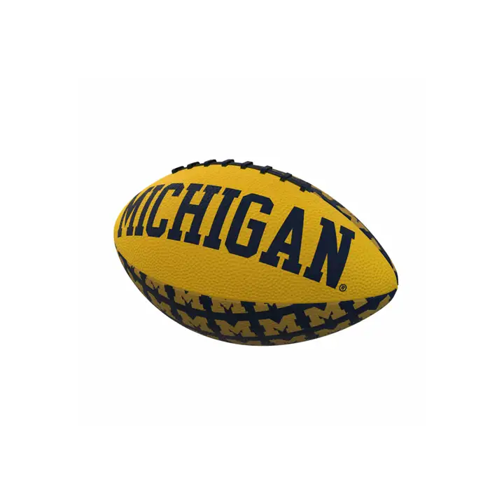 MichiganW 93MR Mini ballon de football en caoutchouc marine