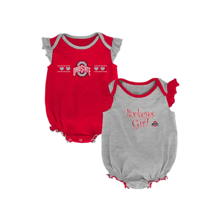 Ohio State Buckeyes NCAA Ensemble 2 pièces « Homecoming » pour nouveau-né fille (18 mois)