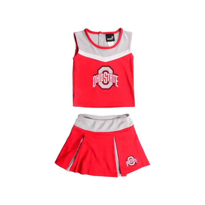 Ohio State Buckeyes NCAA Ensemble 2 pièces de pom-pom girl Spirit pour petite fille