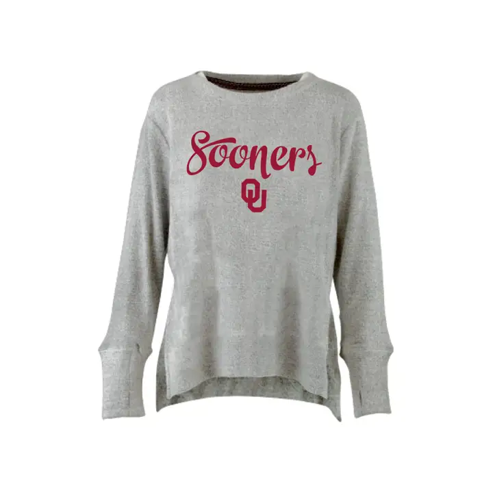 Sweat-shirt en maille douce à motif « Script » Oklahoma Sooners NCAA (femmes) 1