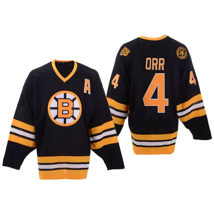 Maillot des Bruins Heroes of Hockey Bobby Orr noir