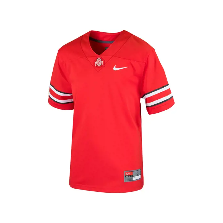 Maillot de football réplique vierge NCAA YOUTH Ohio State rouge