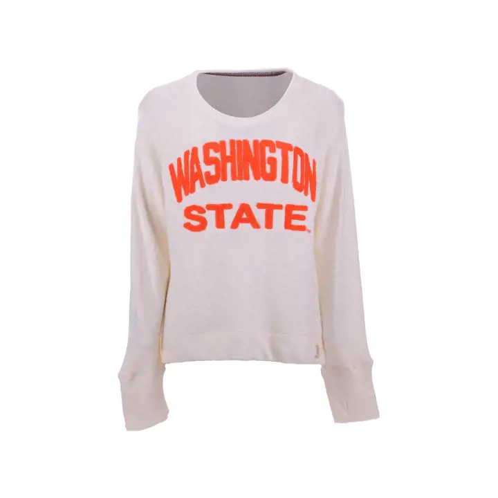 Sweat-shirt douillet en tricot NCAA pour femme Washington State Cougars