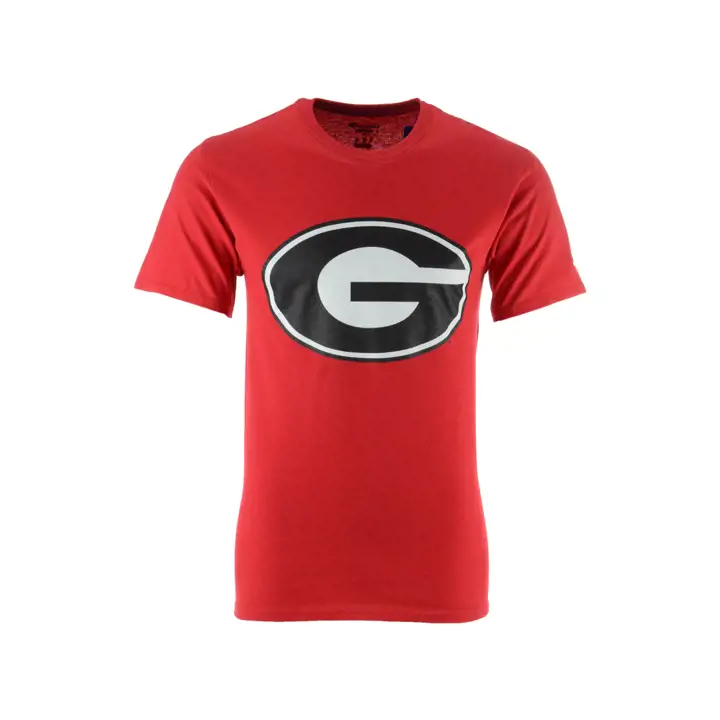 T-shirt à grand logo NCAA Georgia 2F, rouge