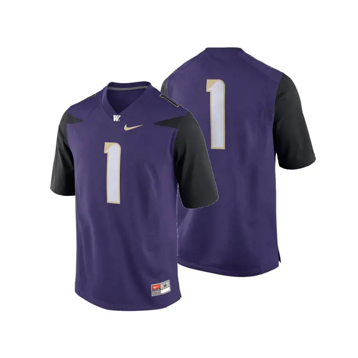 Maillot de match Washington NCAA Replica FB pour jeune 18 violet