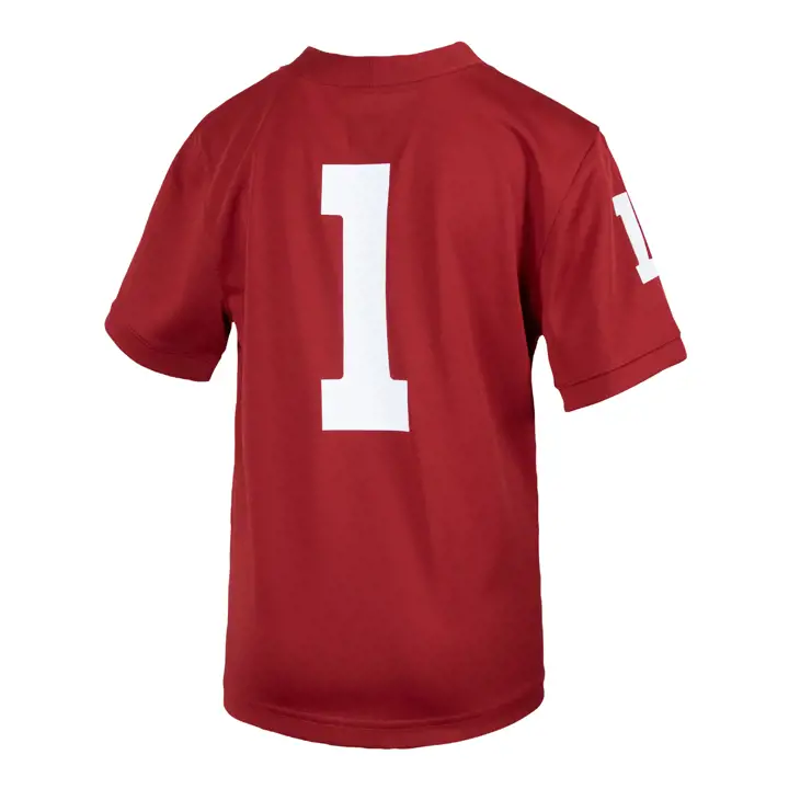 Maillot de match de football américain replica NCAA Oklahoma Sooners pour tout-petit 18 cramoisi
