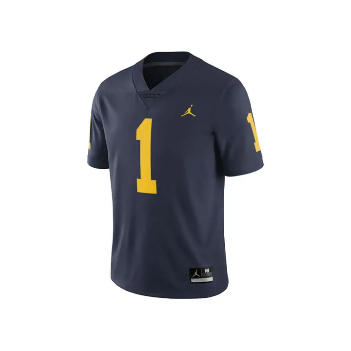 Maillot de Football Américain Replica NCAA Michigan Wolverines Enfant 18 NAV