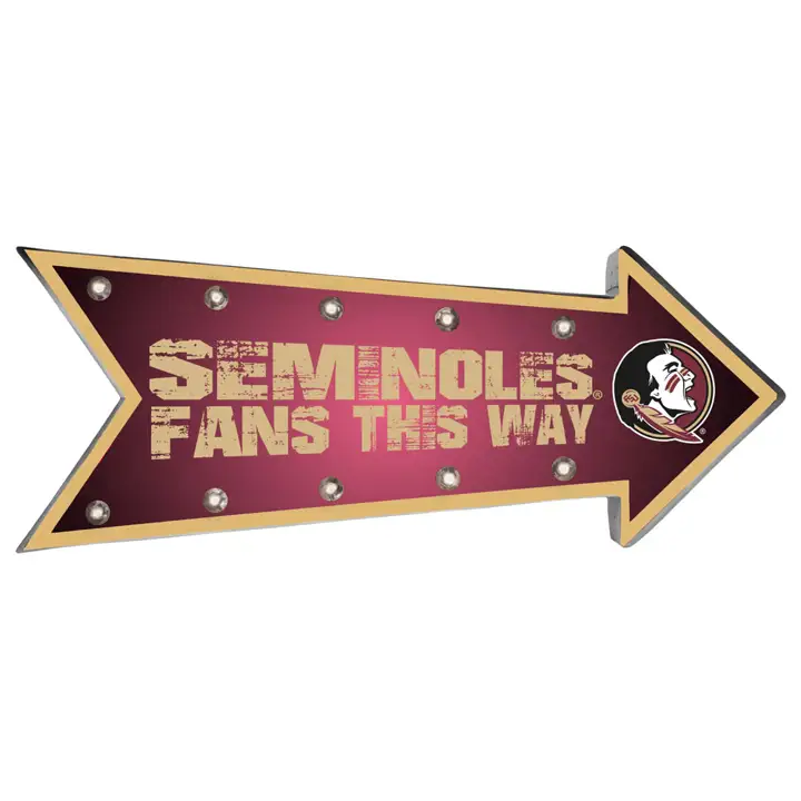 Enseigne lumineuse des Seminoles de Florida State mar/olgl
