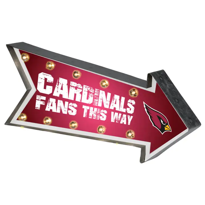 Enseigne lumineuse fléchée des Arizona Cardinals Ast