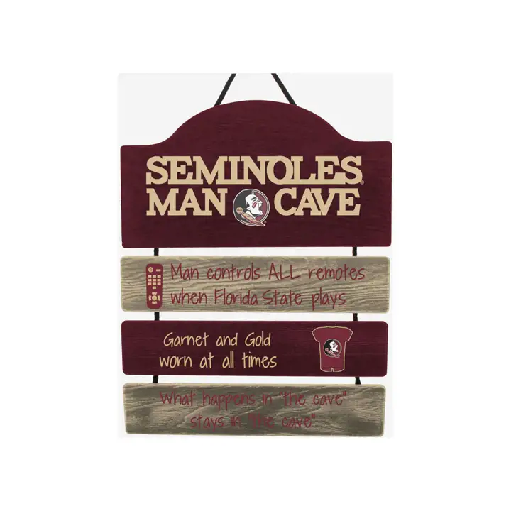 Enseigne ManCave des Seminoles de Florida State mar/olgl