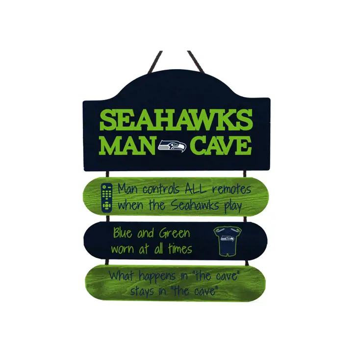Enseigne ManCave des Seahawks de Seattle