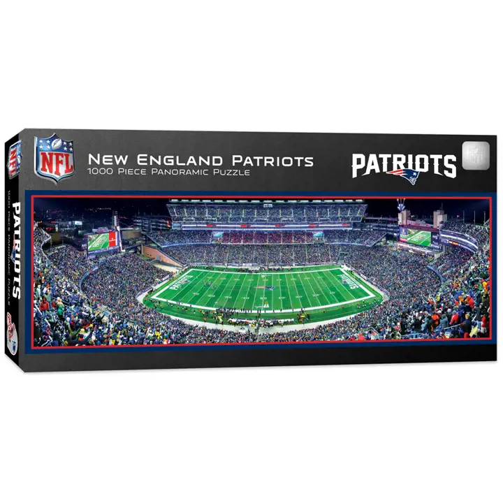 "New England Patriots Puzzle Panoramique 1000 pièces 13" x 39" AST"