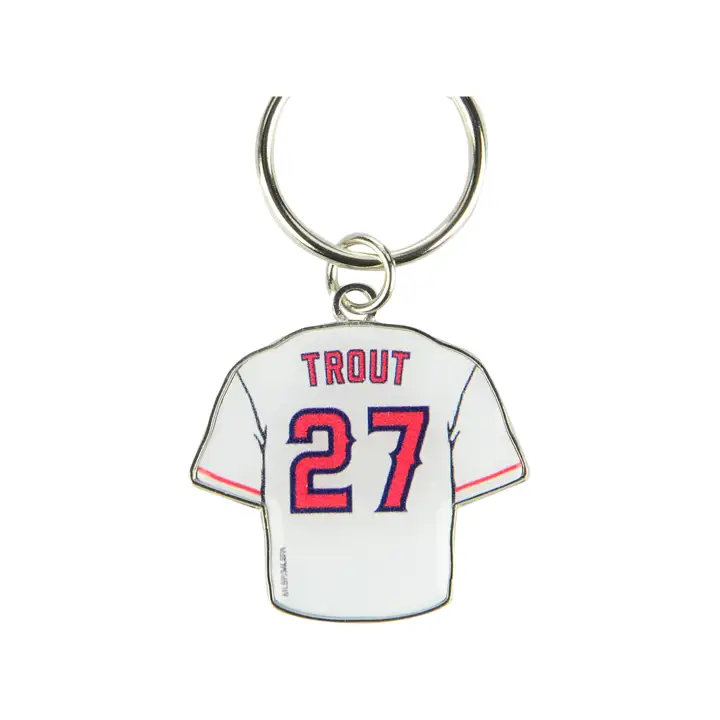 Porte-clés rotatif maillot Los Angeles Angels - Joueur Mike Trout