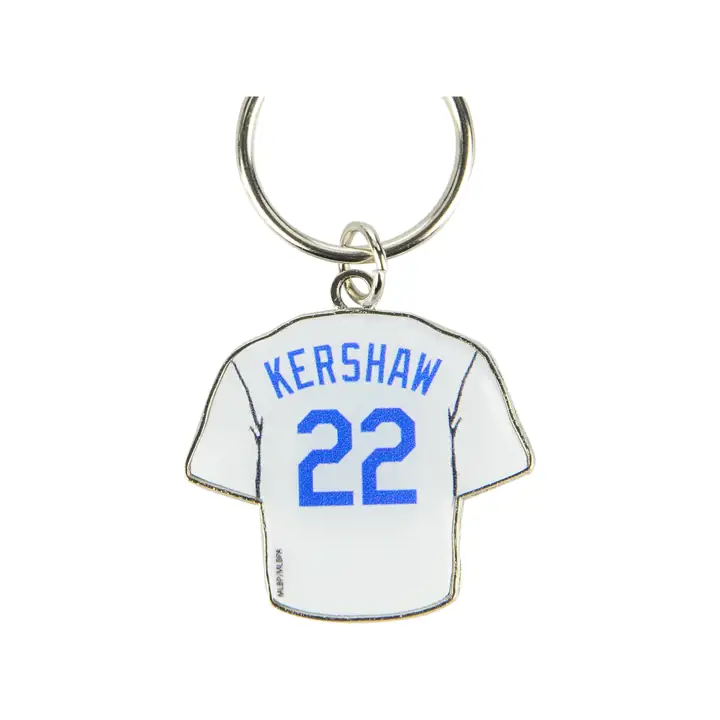 Porte-clés rotatif maillot des Dodgers de Los Angeles - Joueur Clayton