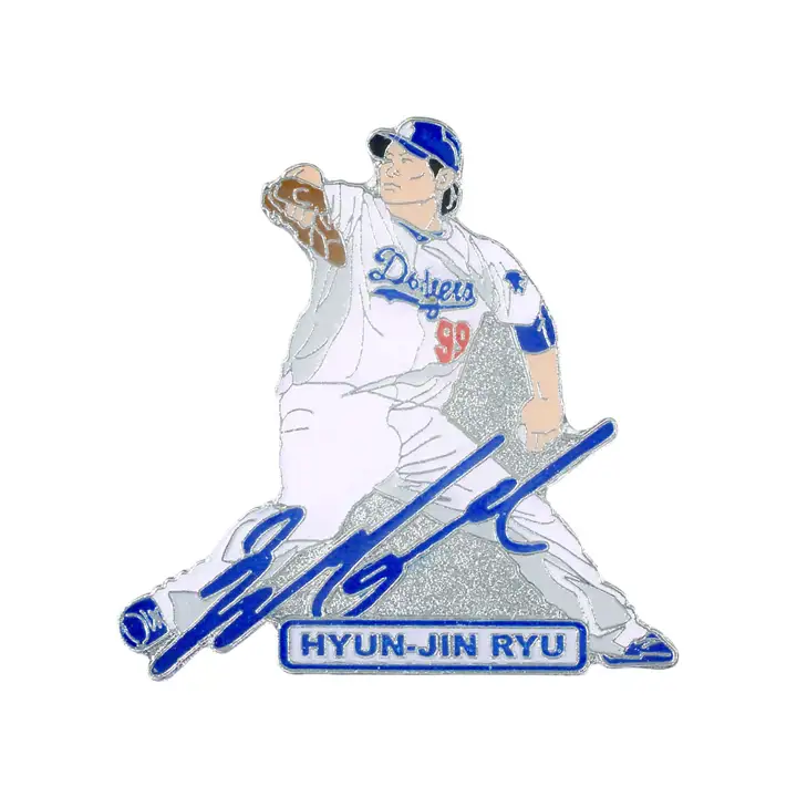 Épingle autographiée par un joueur des DODGERS : Hyun-jin Ryu AST