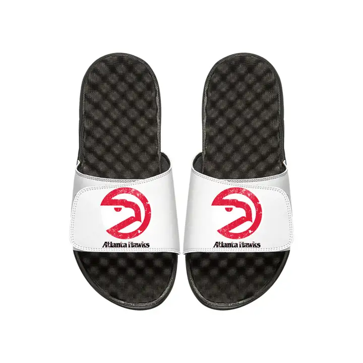 Tongs Atlanta Hawks HWC Homme effet vieilli Blanc