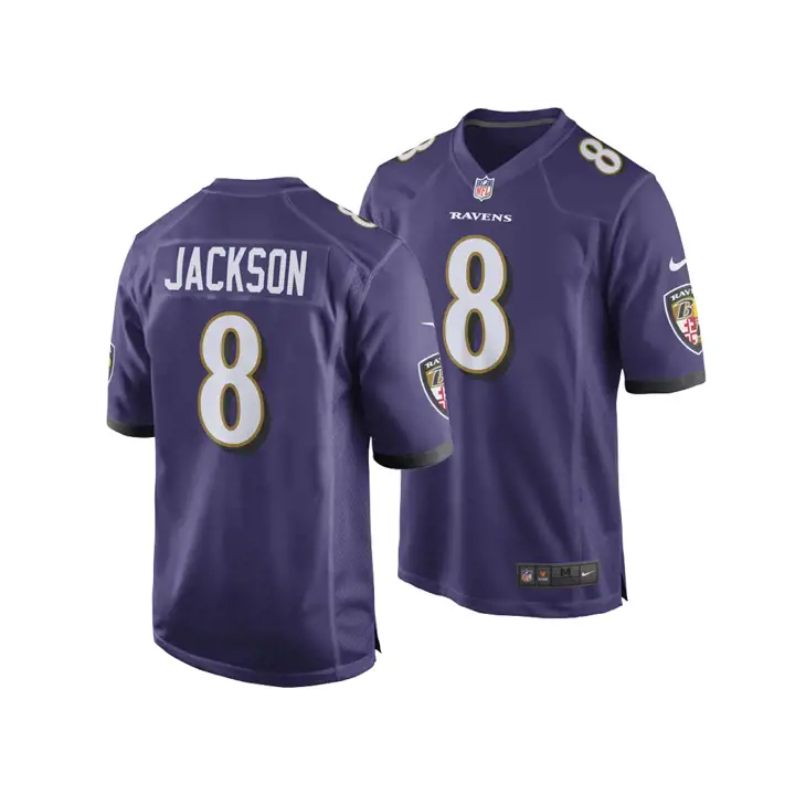 Maillot de match NFL des Ravens Lamar Jackson  pour