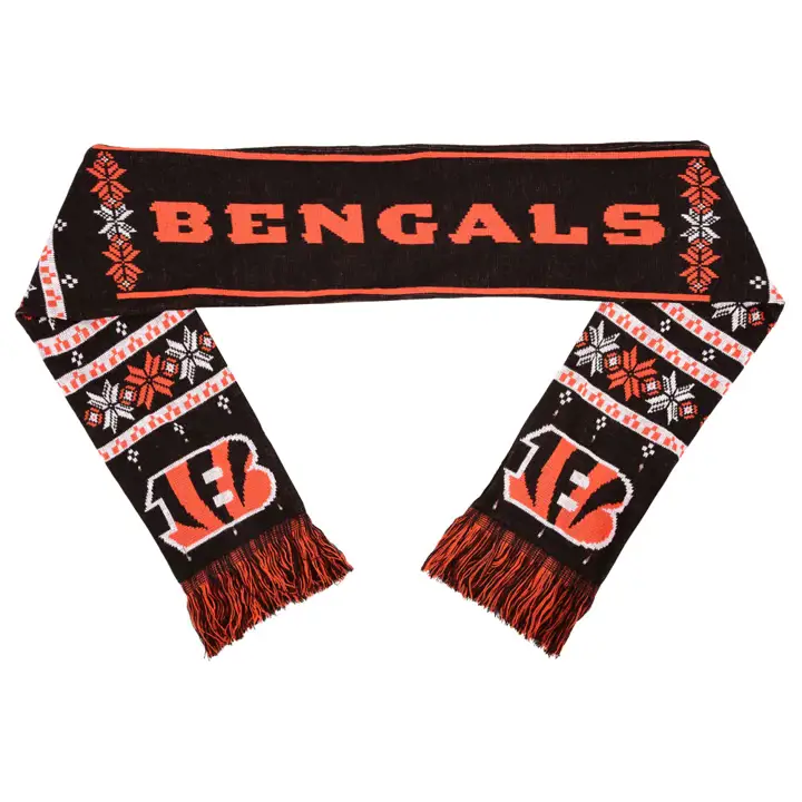 Écharpe lumineuse Cincinnati Bengals noir/orange