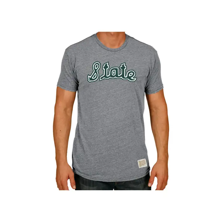 T-shirt Michigan State Spartans NCAA Tri-Blend Vault Logo gr