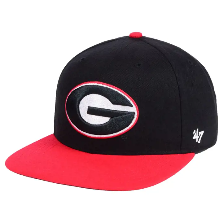 Georgia Bulldogs NCAA 47 Core Fitted NOIR/ROUGE