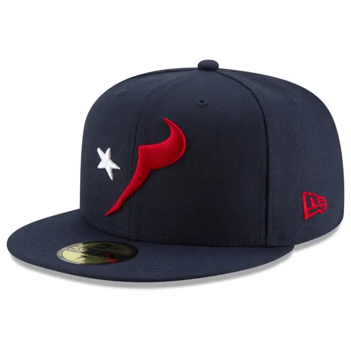 Collection d'éléments du logo des Houston Texans NFL 59FIFTY MARINE