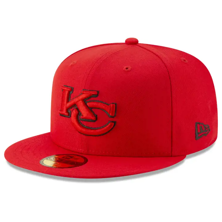Collection d'éléments du logo des Chiefs de Kansas City NFL 59FIFTY ROUGE