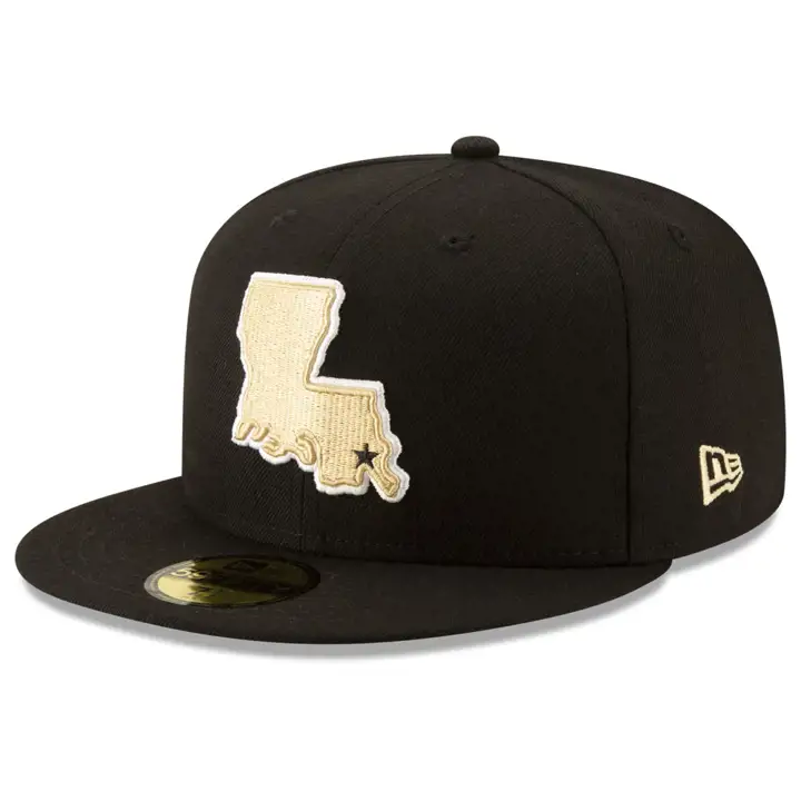 Collection d'éléments de logo NFL des New Orleans Saints 59FIFTY Noir