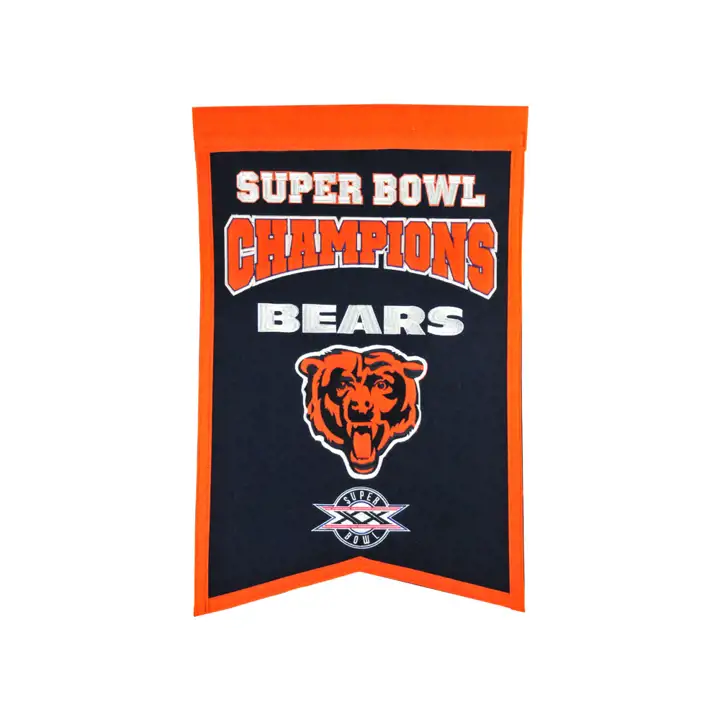 Bannière des champions des Chicago Bears
