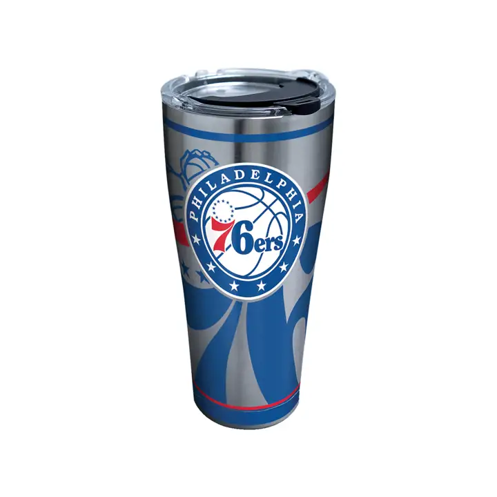 SIXERS 30oz. NBA Peinture Acier inoxydable argent