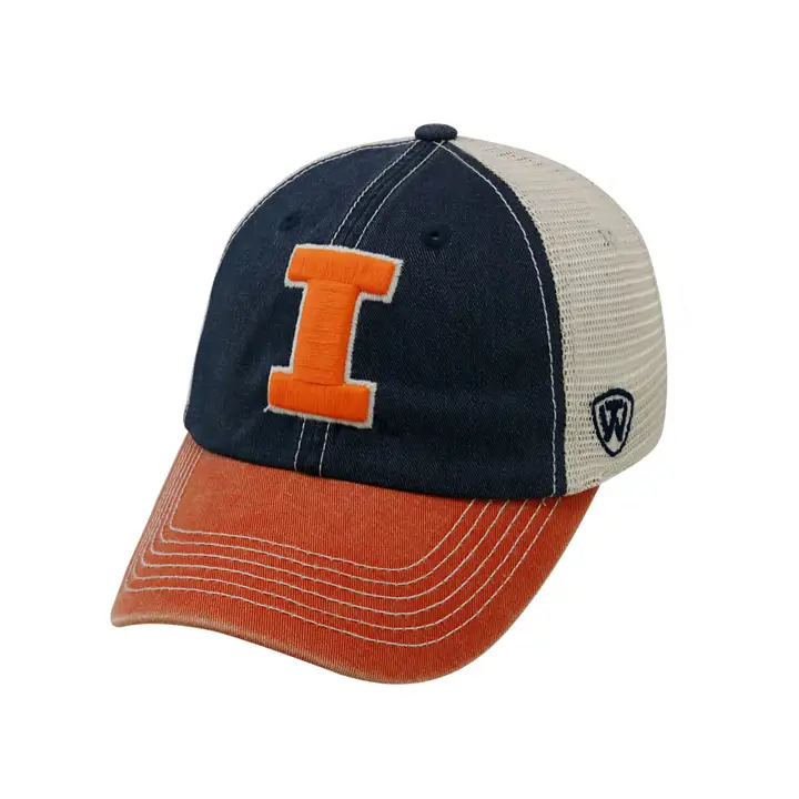 Illinois Fighting Illini NCAA Offroad Adj MARINE/ORANGE/PIERRE