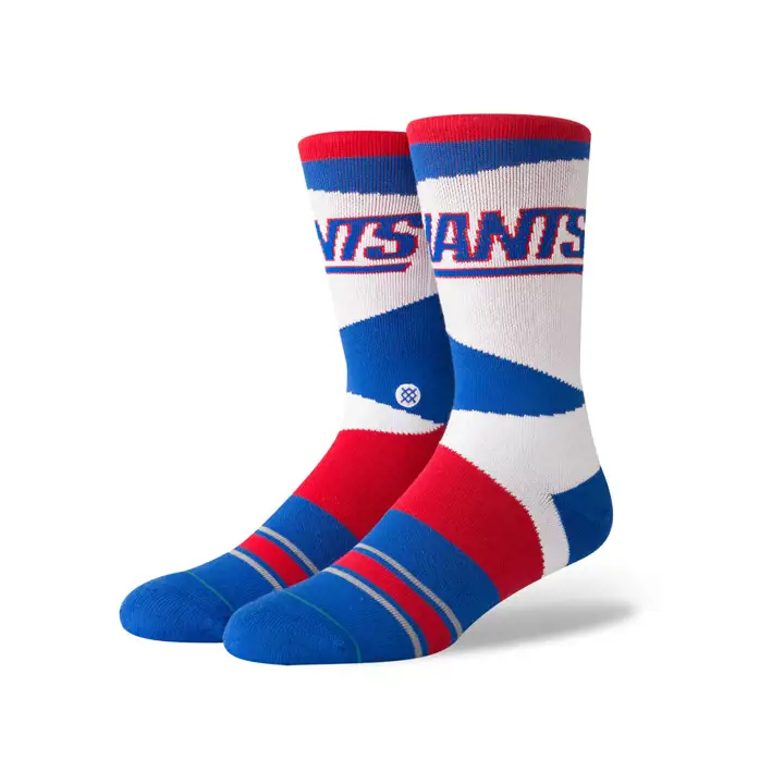Chaussettes d'équipage rétro NFL New York Giants bleu/rouge/blanc