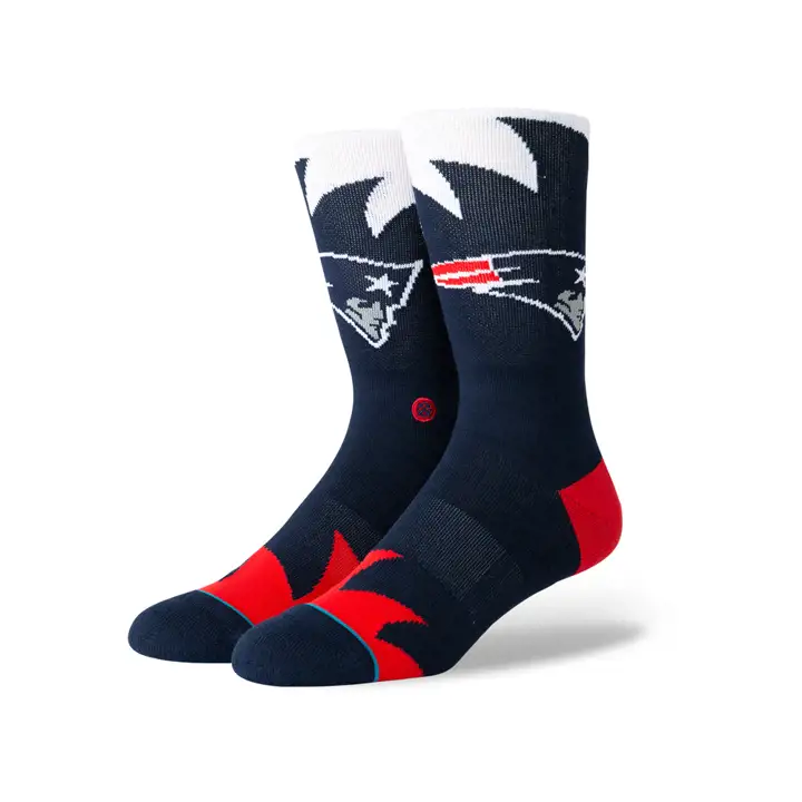 Chaussettes New England Patriots NFL Shark Tooth Bleu/rouge/blanc