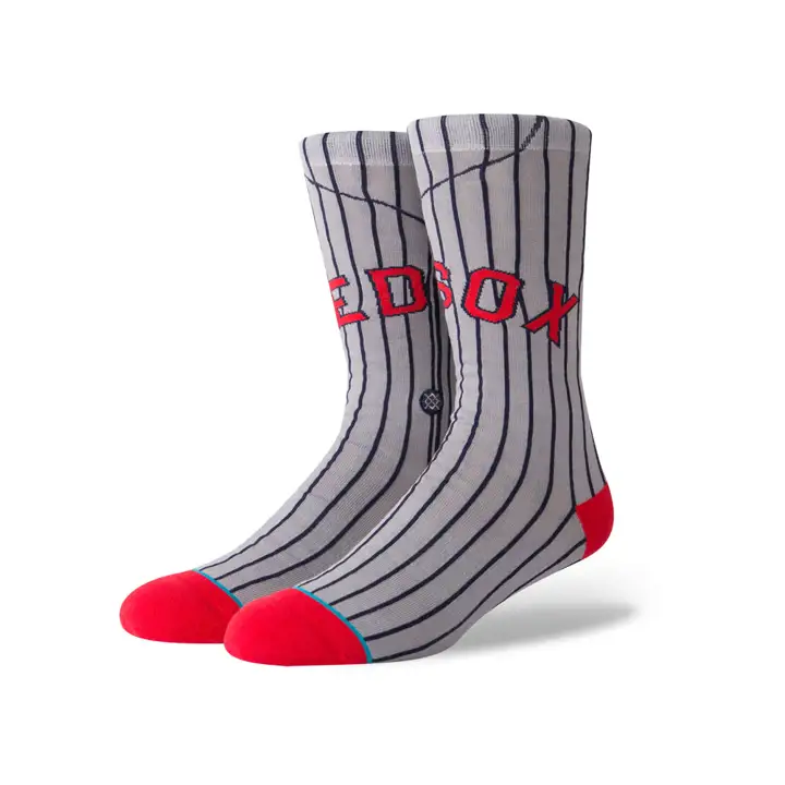 Boston Red Sox MLB Coop Jersey Col rond gris/marine/rouge