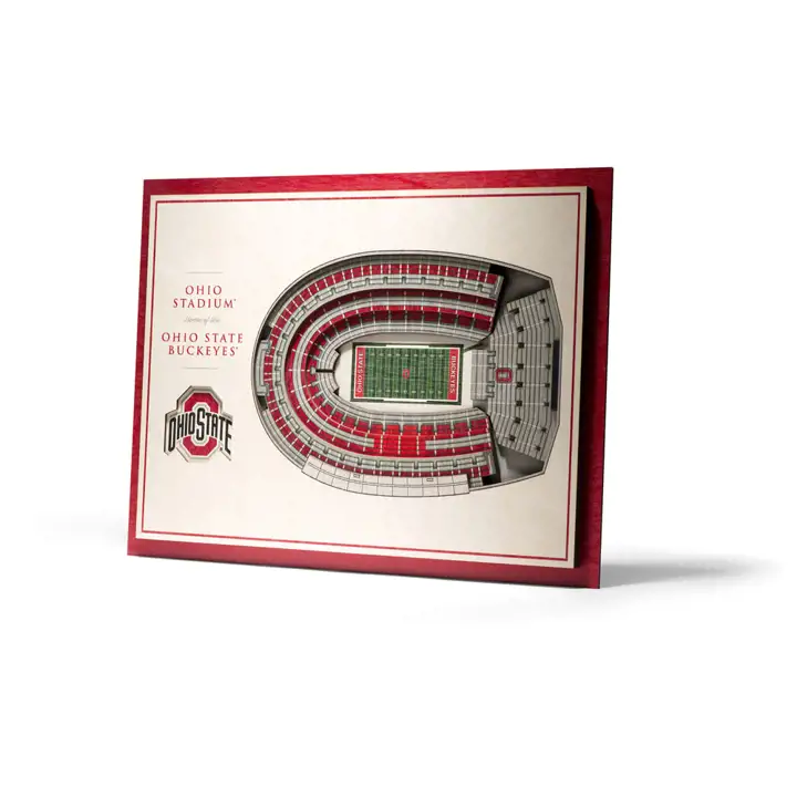 Ohio State Buckeyes 5 couches Stadiumviews Décor mural 3D AST