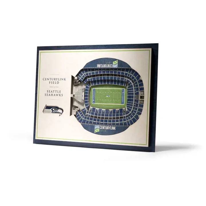 Seattle Seahawks 5 Layer Stadiumviews Art Mural 3D AST
