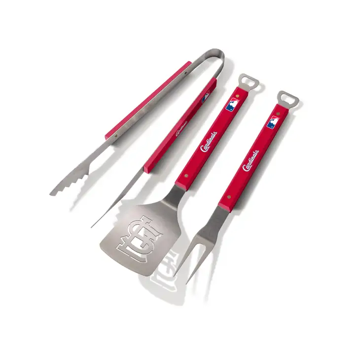 Ensemble de 3 ustensiles de barbecue St. Louis Cardinals Spirit Series AST