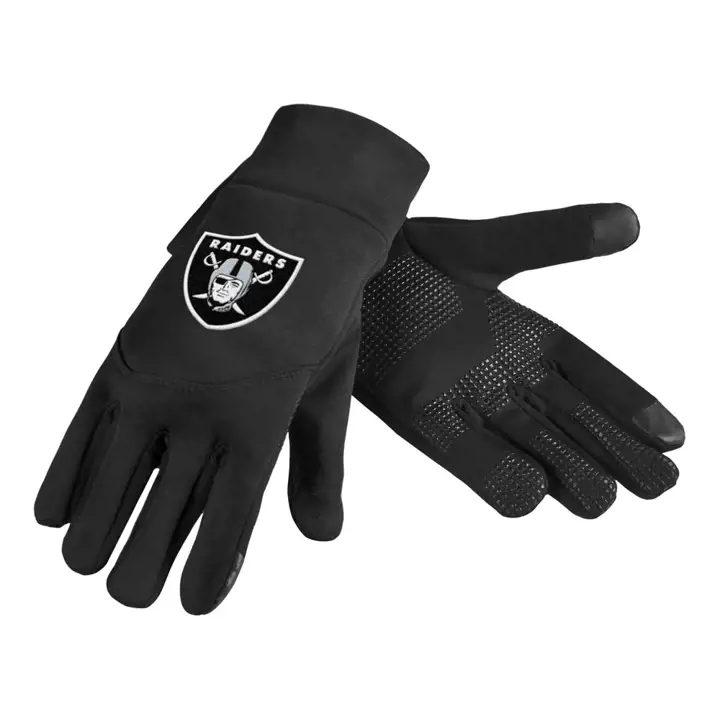 LV Raiders Gant de Texto Haut de Gamme en Néoprène noir