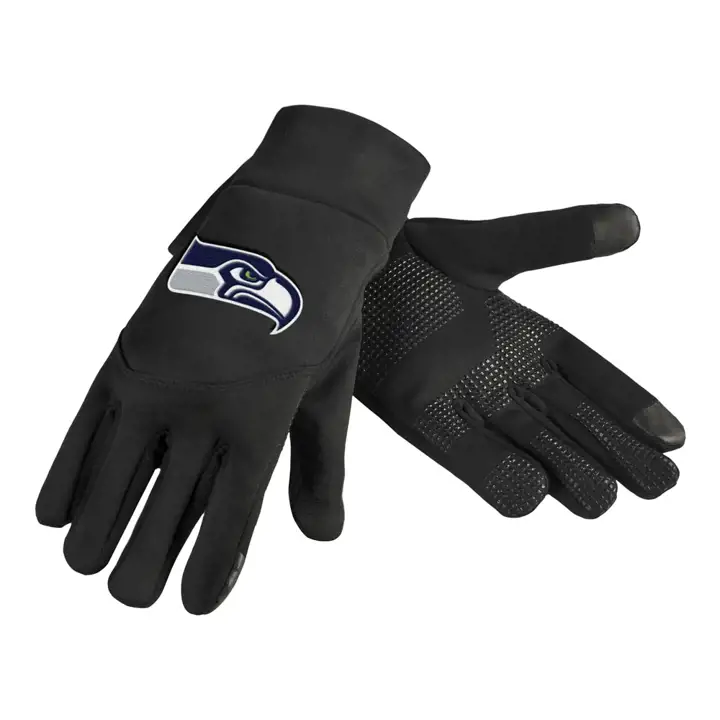 Gants de SMS en néoprène haut de gamme Seattle Seahawks NOIR