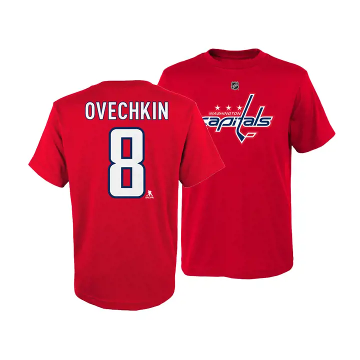 CAPITALS NHL T-shirt junior Alexander Ovechkin rouge