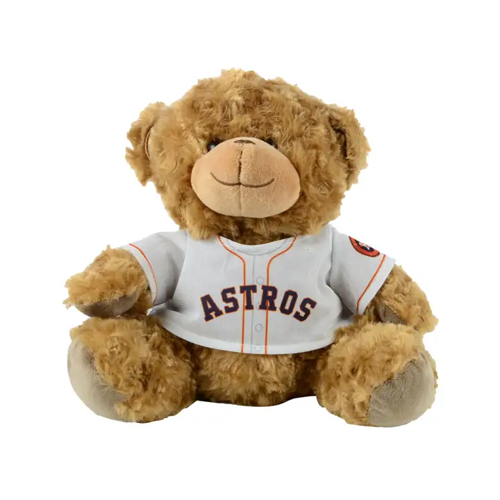 Ourson en maillot de 25 cm Houston ros marron/blanc