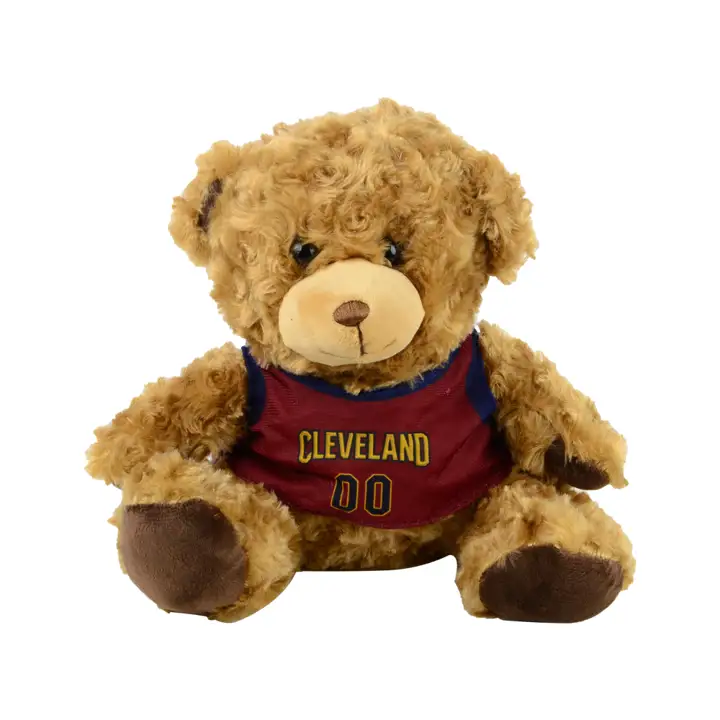"Ours en peluche 25 cm Cleveland Cavaliers maillot marron"
