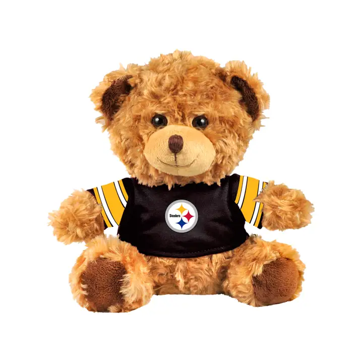Peluche ours Pittsburgh Steelers (maillot) 10 po