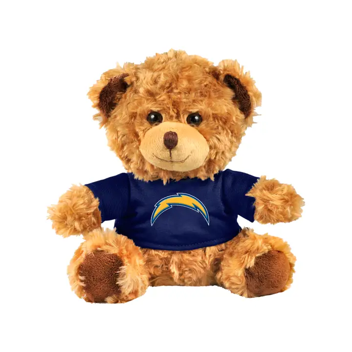 Los Angeles Chargers Ours en peluche T-shirt 10 po marron/bleu marine