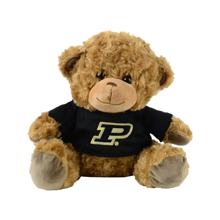 "Ours en peluche 'Purdue Boilermakers' 10 pouces, marron/noir"