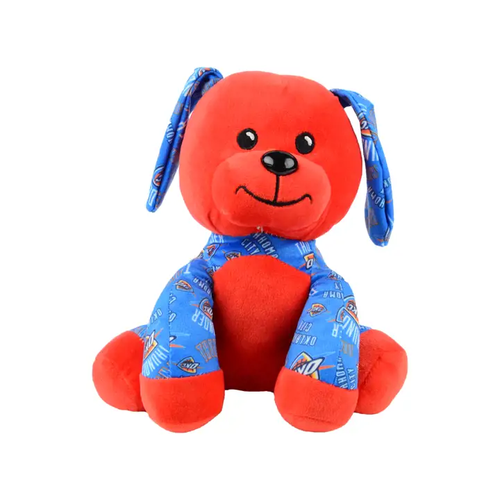 Oklahoma City Thunder Chien assis imprimé 7,5" rouge/bleu