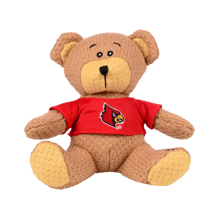 Louisville Cardinals Ours en crochet marron/rouge