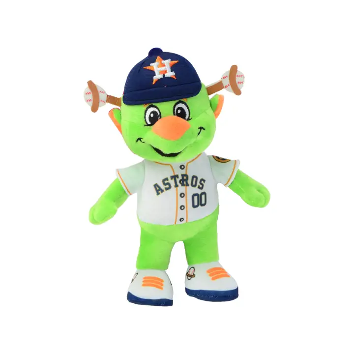 "Mascotte en peluche ROS 8" vert/blanc"