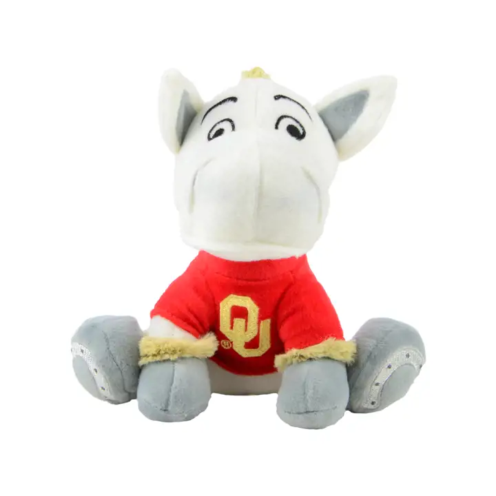 "Mascotte en peluche Oklahoma Sooners 8 po gris/rouge cramoisi"